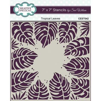 Creative Expressions Stencil - Tropical Leaves